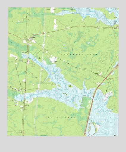 Waverly, GA USGS Topographic Map