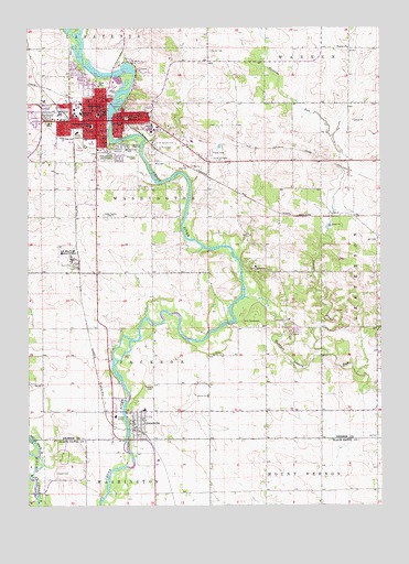 Waverly, IA USGS Topographic Map