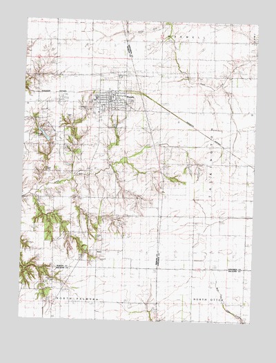 Waverly, IL USGS Topographic Map