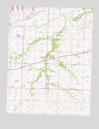 Waverly NW, KS USGS Topographic Map