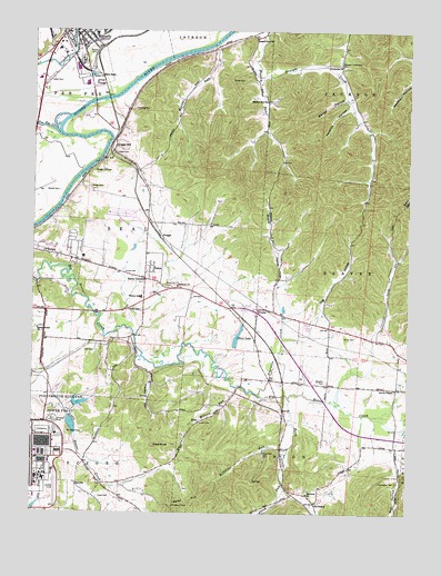 Waverly South, OH USGS Topographic Map