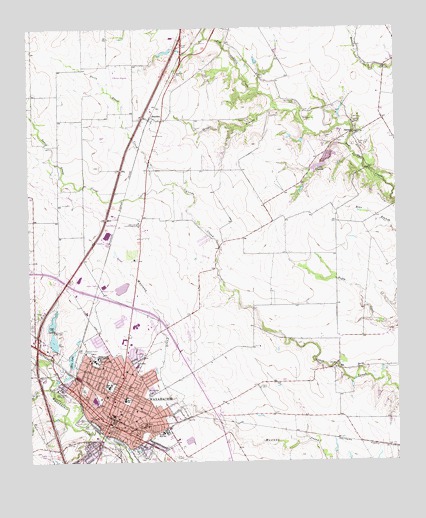Waxahachie, TX USGS Topographic Map