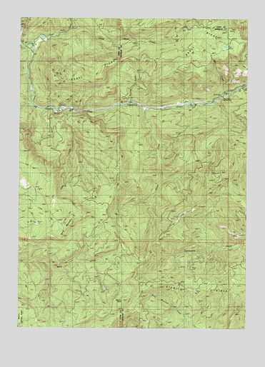 Bone Mountain, OR USGS Topographic Map