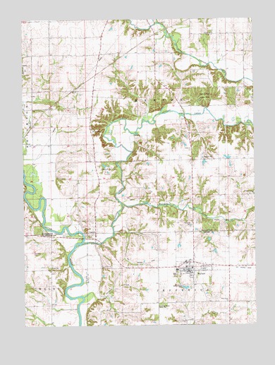 Wayland, IA USGS Topographic Map