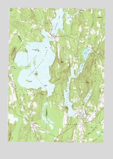Wayne, ME USGS Topographic Map