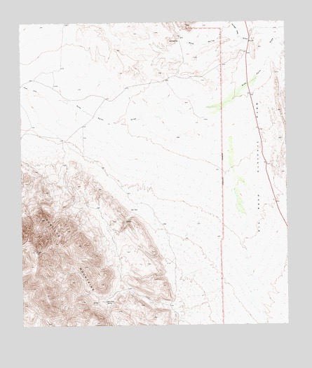Bone Spring, TX USGS Topographic Map