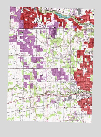 Wayne, MI USGS Topographic Map