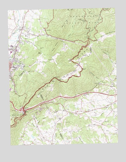 Waynesboro East, VA USGS Topographic Map
