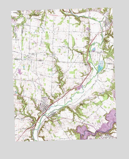 Waynesville, OH USGS Topographic Map