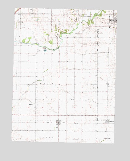 Waynesville West, IL USGS Topographic Map