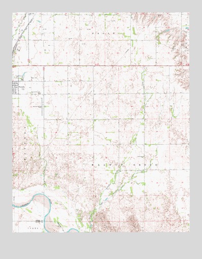 Waynoka East, OK USGS Topographic Map