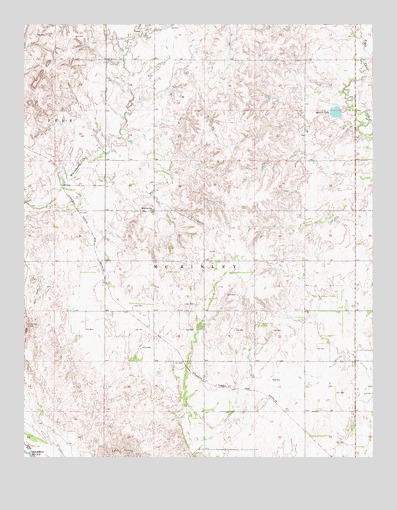 Waynoka NW, OK USGS Topographic Map