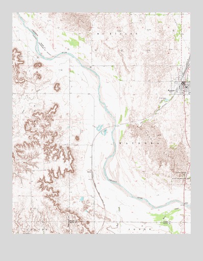 Waynoka West, OK USGS Topographic Map