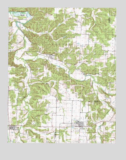 Weaubleau, MO USGS Topographic Map
