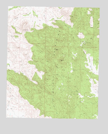 Weaver Peak, AZ USGS Topographic Map