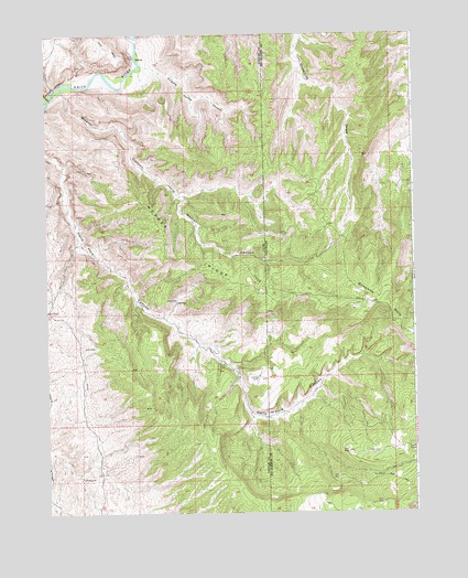 Weaver Ridge, UT USGS Topographic Map