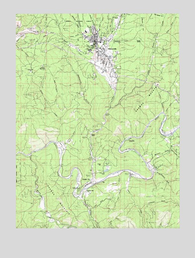 Weaverville, CA USGS Topographic Map