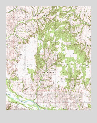 Webb, OK USGS Topographic Map