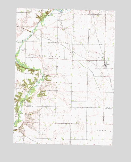 Webb, IA USGS Topographic Map