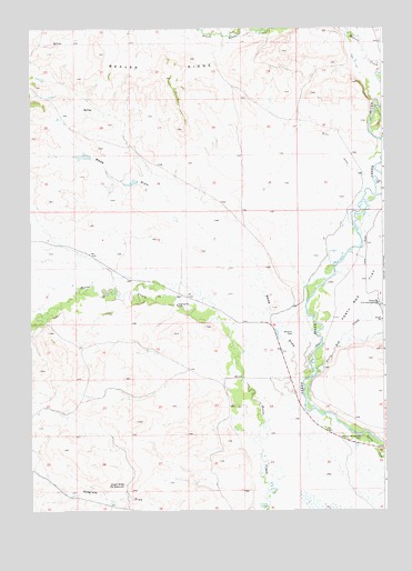Webb Draw, WY USGS Topographic Map
