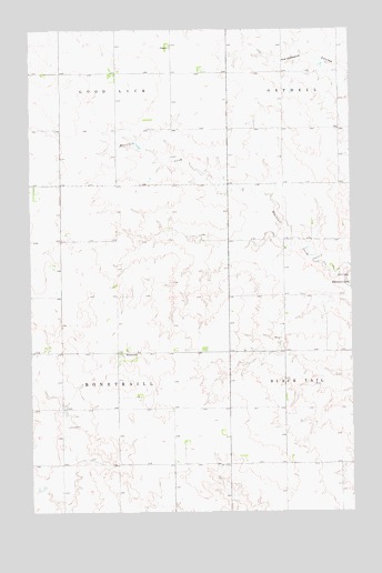 Bonetraill, ND USGS Topographic Map