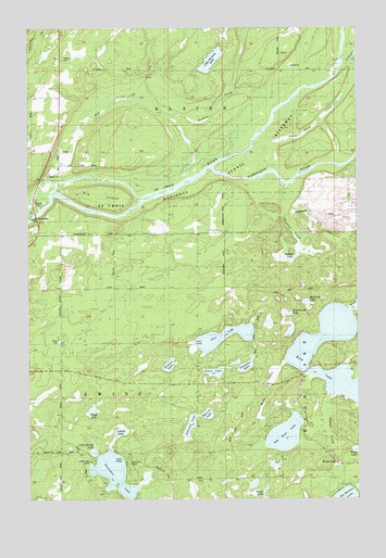 Webb Lake, WI USGS Topographic Map