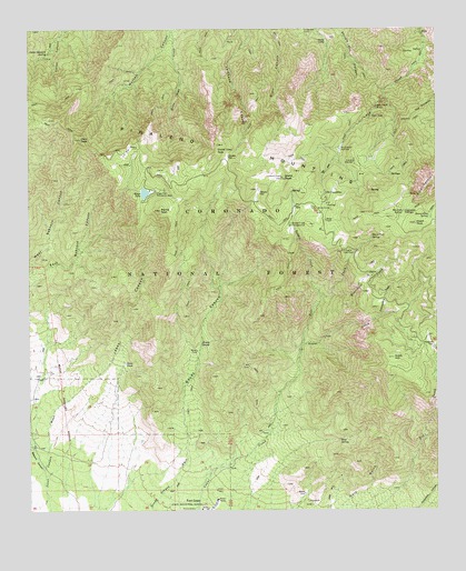 Webb Peak, AZ USGS Topographic Map