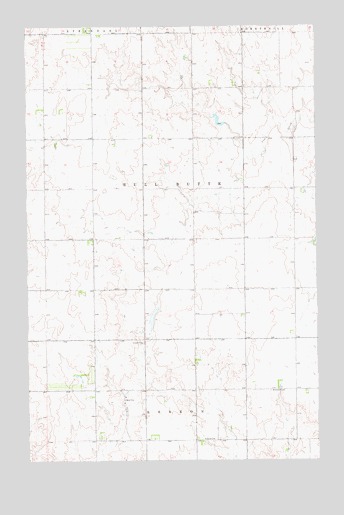 Bonetraill SW, ND USGS Topographic Map