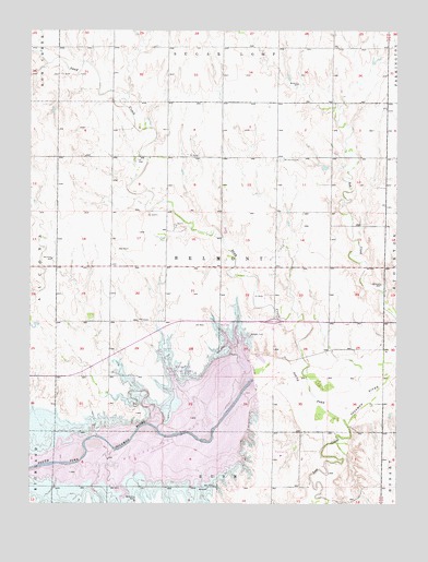 Webster Dam, KS USGS Topographic Map