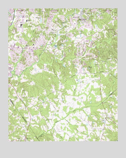 Weddington, NC USGS Topographic Map