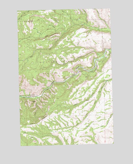 Weddle Canyon, WA USGS Topographic Map