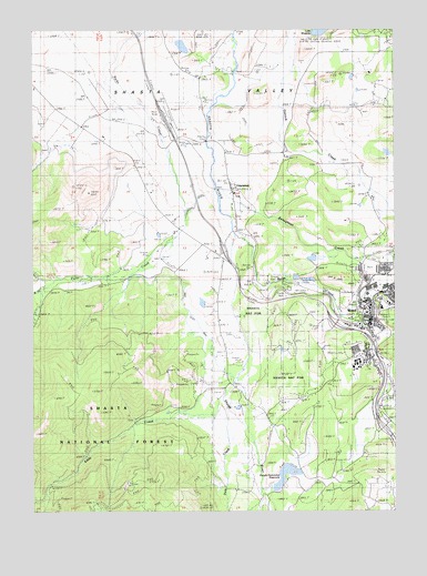 Weed, CA USGS Topographic Map