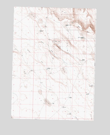Weed Lake Butte, OR USGS Topographic Map