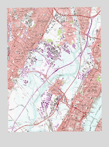 Weehawken, NJ USGS Topographic Map