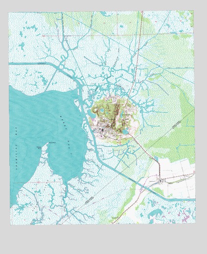 Weeks, LA USGS Topographic Map