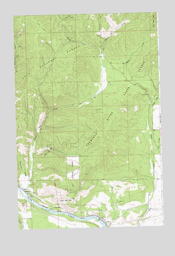 Weeksville, MT USGS Topographic Map