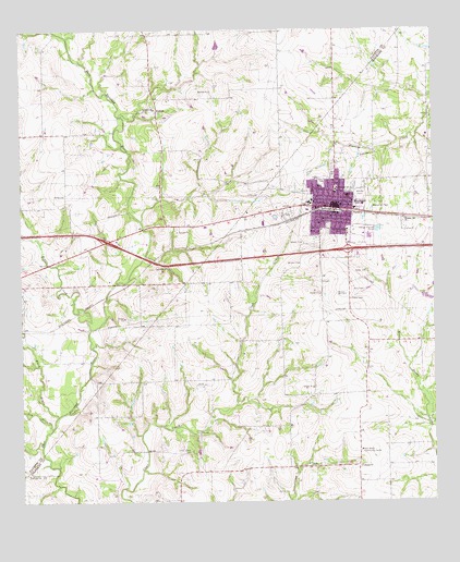 Weimar, TX USGS Topographic Map