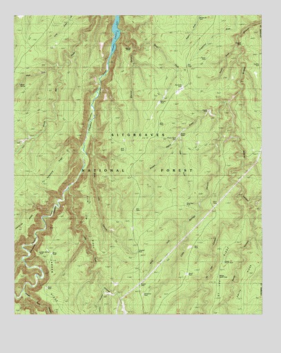 Weimer Point, AZ USGS Topographic Map