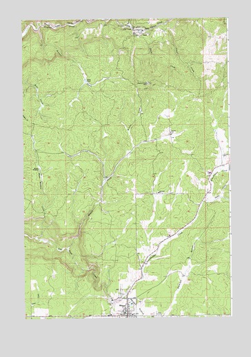 Weippe North, ID USGS Topographic Map
