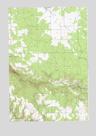 Weippe South, ID USGS Topographic Map
