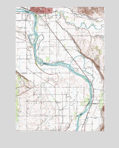 Weiser South, ID USGS Topographic Map