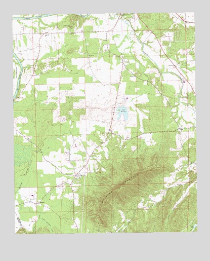 Weisner Mountain, AL USGS Topographic Map
