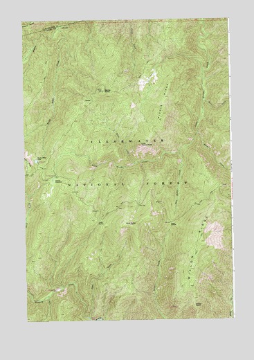 Weitas Butte, ID USGS Topographic Map