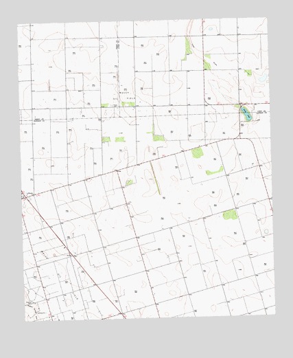 Welch East, TX USGS Topographic Map