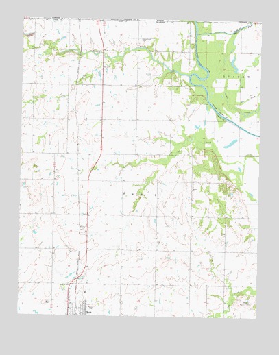 Welch North, OK USGS Topographic Map