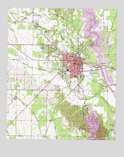 Aberdeen, MS USGS Topographic Map