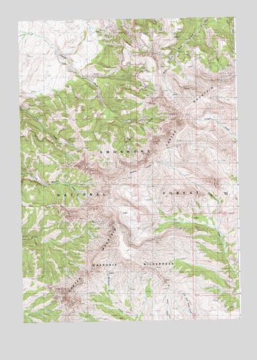 Aldrich Basin, WY USGS Topographic Map