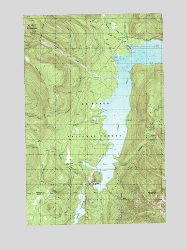 Welker Peak, WA USGS Topographic Map