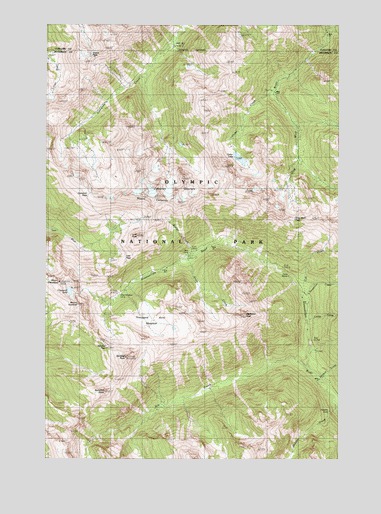 Wellesley Peak, WA USGS Topographic Map
