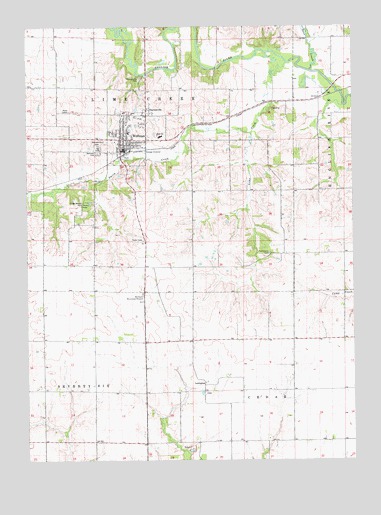 Wellman, IA USGS Topographic Map